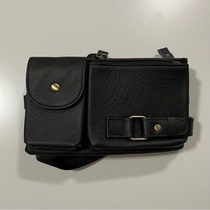 Leather waist bag/ fanny pack